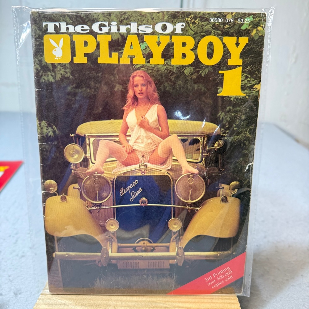 Playboy The Girls of Playboy 1 Magazine OS Yellow Good 3rd Printing Vintage